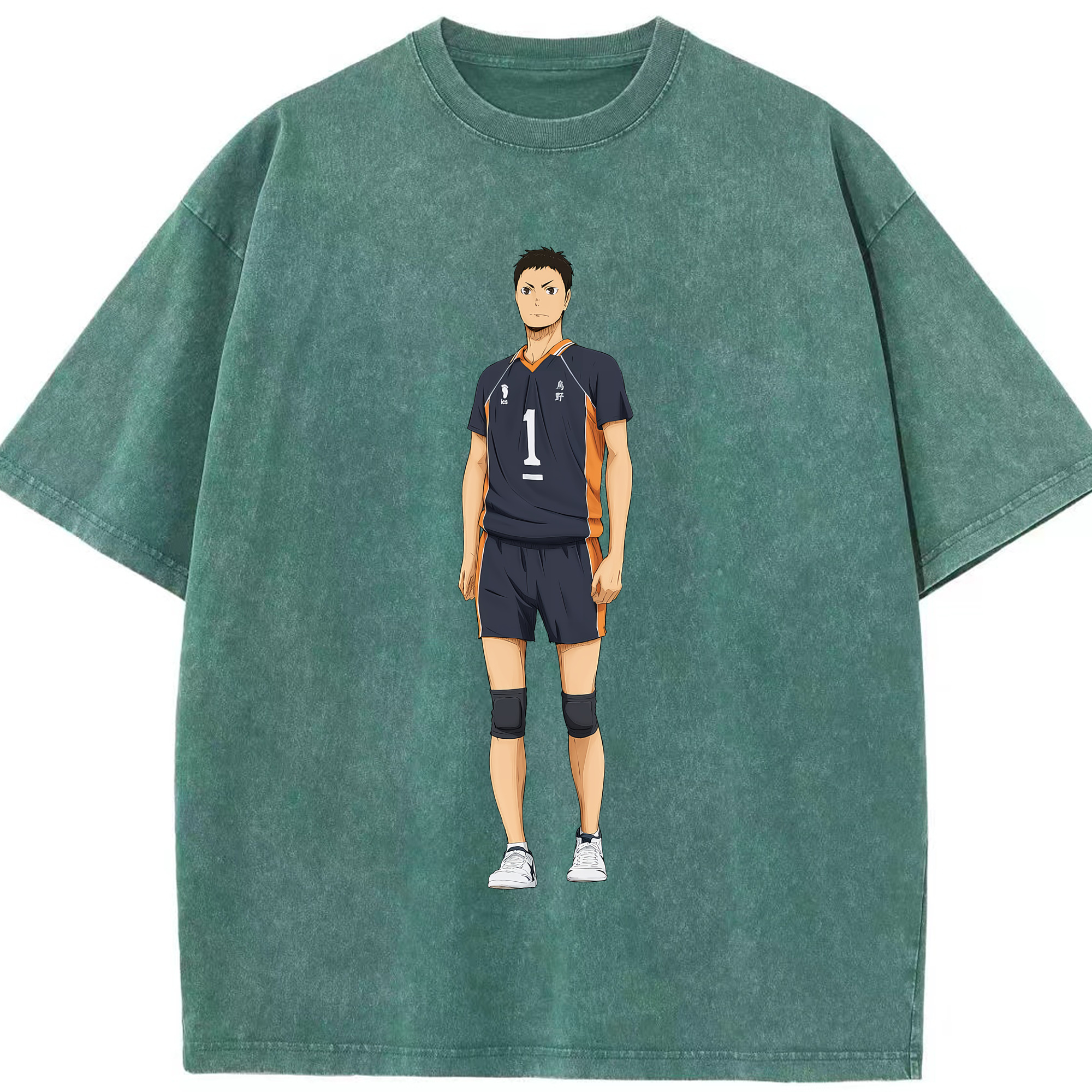 （画像用） ハイキュー!! Haikyu!! 綿100% ヴィンテージ風 半袖Tシャツ（フロントプリント）